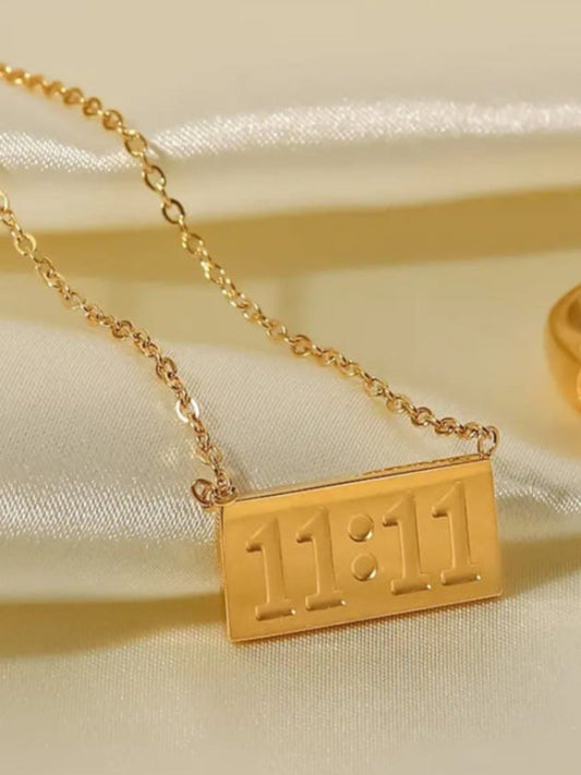 18K Gold-Plated 11:11 Pendant QROSH