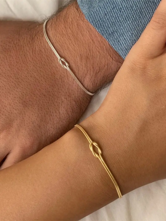 gold and silver bracelets.