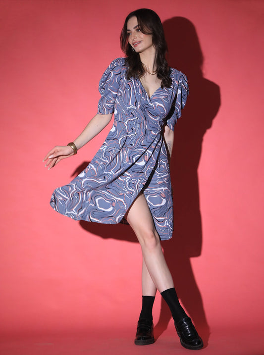 Korean Dress Puff Sleeve QROSH