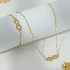 18K Gold-Plated Infinity Pendant