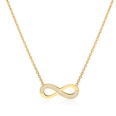 18K Gold-Plated Infinity Pendant