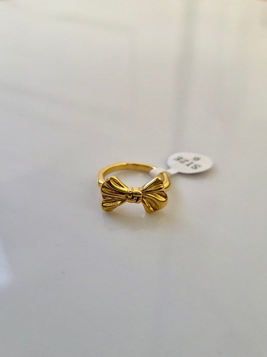 18K Gold Plated Bow Rings QROSH
