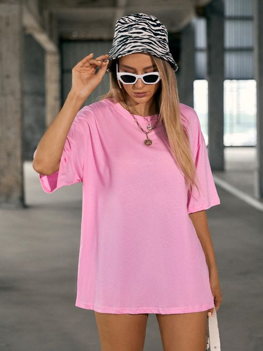 Baby Pink Oversized T-shirt QROSH