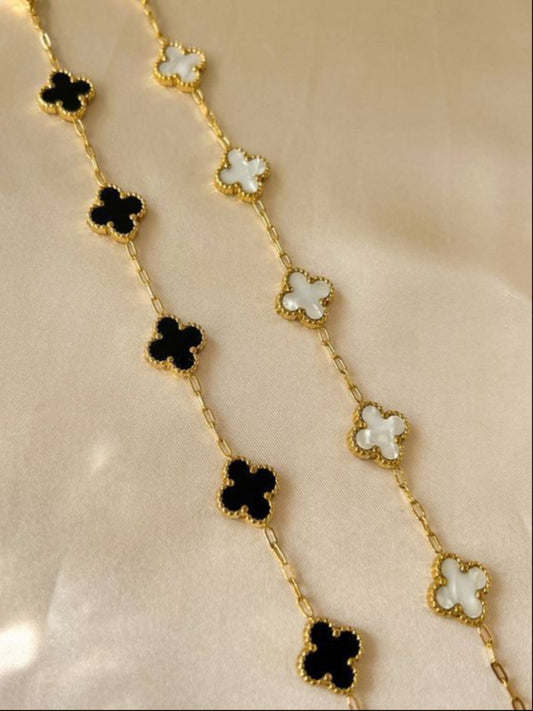 18K Gold Plated Clover Bracelet QROSH