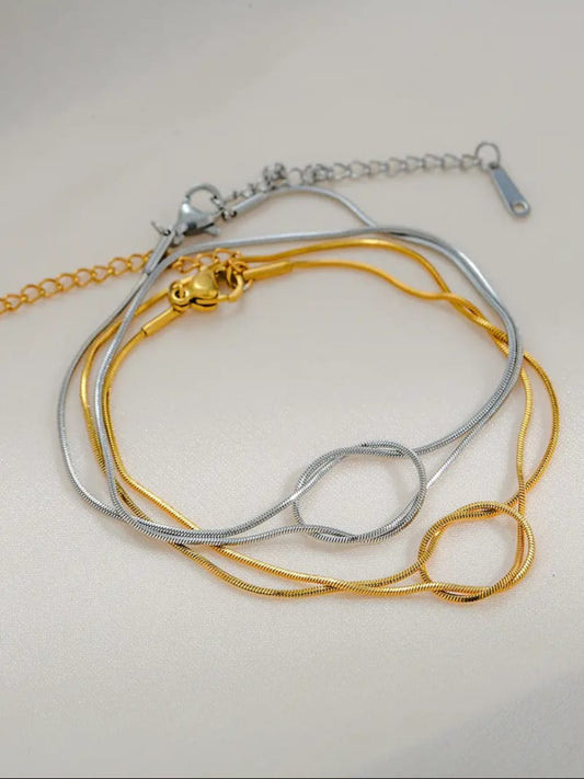 Double Layer Snake Chain Bracelet (Copy) QROSH