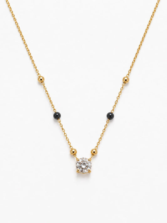 Designer Diamond Gold Mangalsutra QROSH