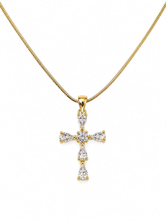 Crystal Cross Necklace QROSH