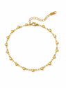 Dainty Gold Heart Anklet QROSH