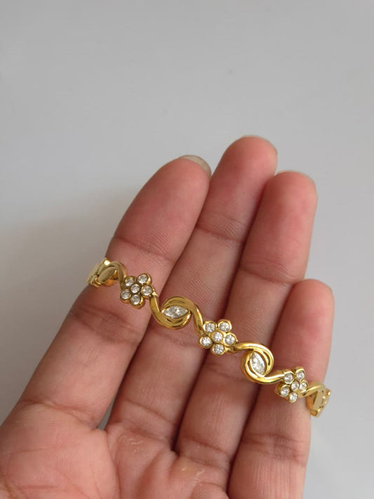 Gold Fairy Vinestone Bangle QROSH