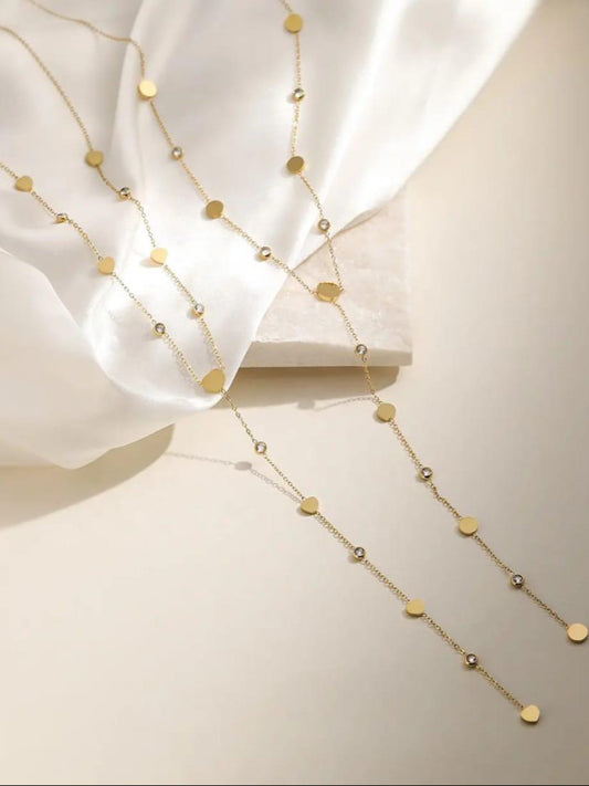 18K Gold-Plated Dainty Charm Necklace QROSH