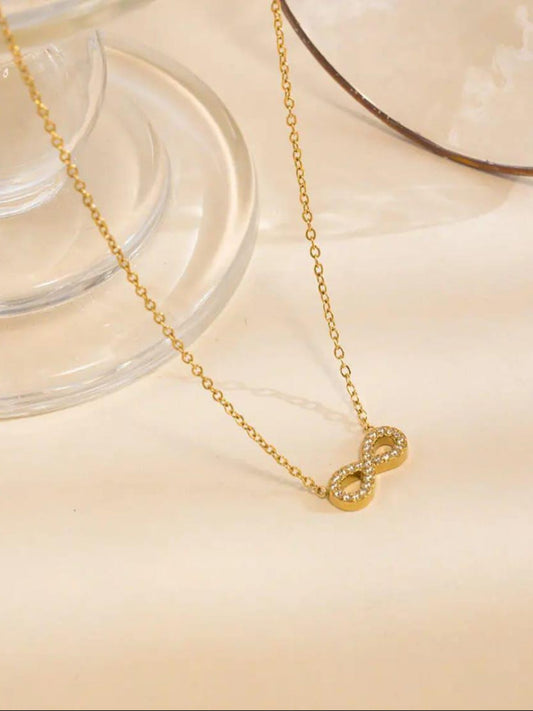 18K Gold-Plated Infinity Pendant QROSH