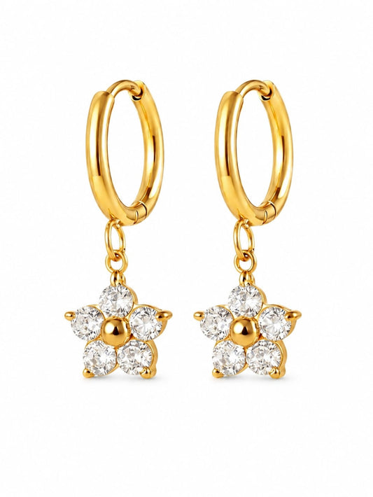 Flower Hoop Earrings QROSH