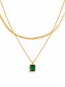 Double Layer Emerald Green Pendant QROSH