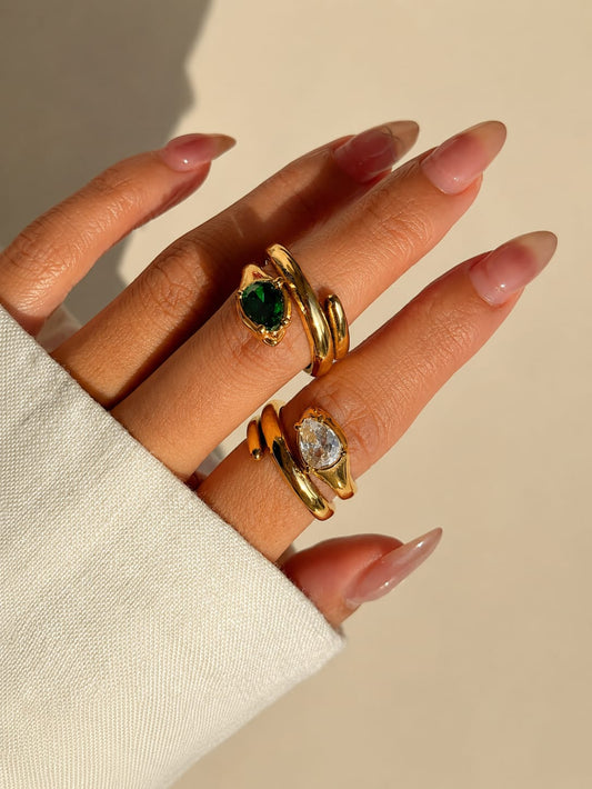 Pear Cut Statement Ring QROSH