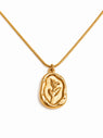 Gold Botanical Pendant QROSH