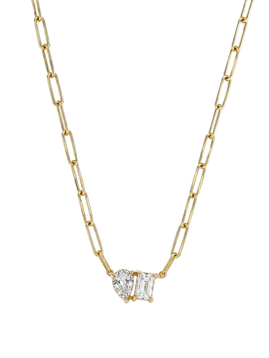 Gold Link Chain Necklace QROSH