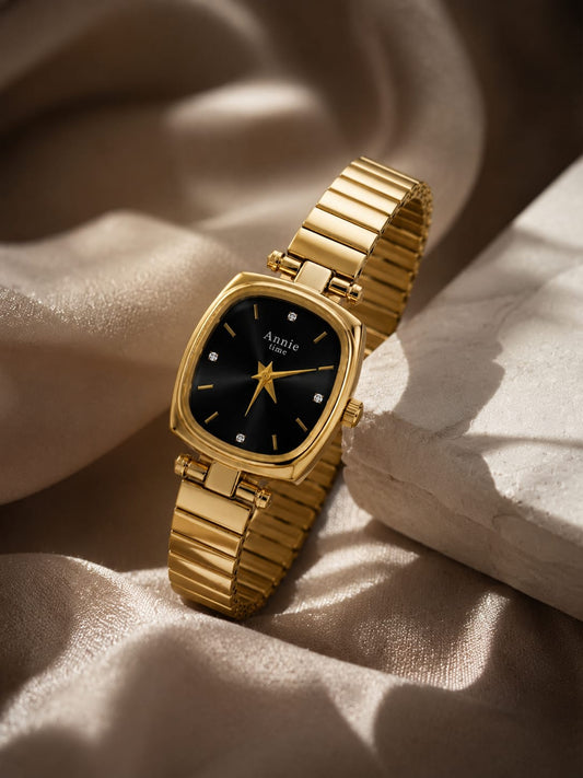 Premium Square Black Watch QROSH