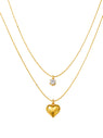 Double Layered Heart Pendant QROSH