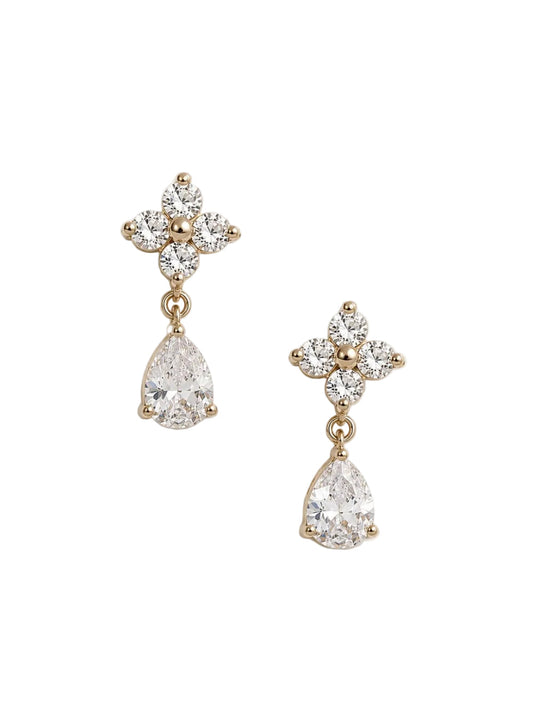 Daisy Bloom Teardrop Earrings QROSH
