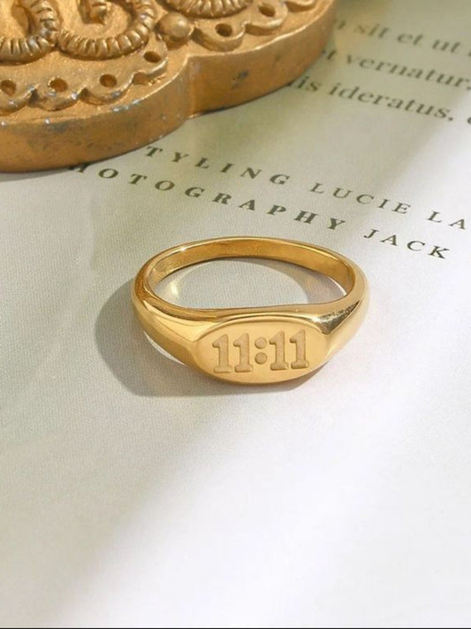 18K Gold-Plated 11:11 Ring QROSH