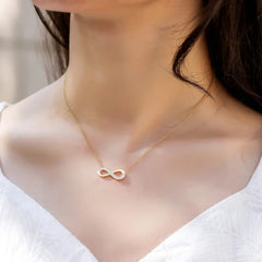 18K Gold-Plated Infinity Pendant
