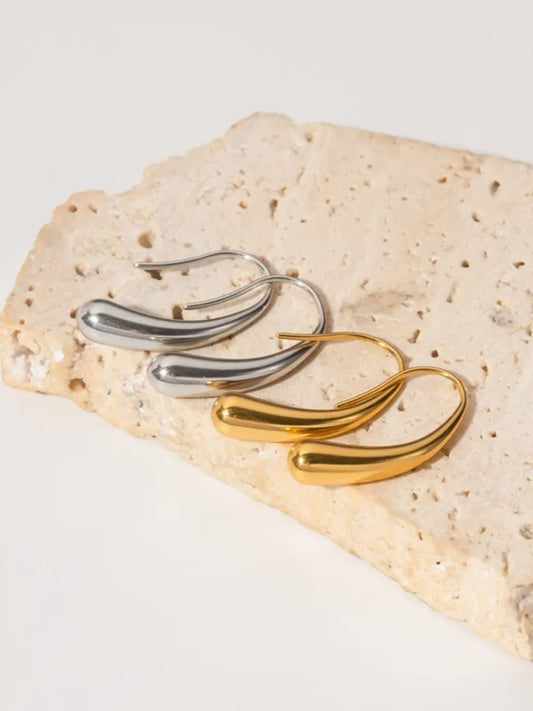 18K Gold Plated Hook Earring QROSH