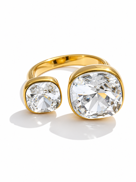 Double Stone Diamond Ring QROSH