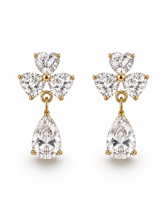 Celeste Bloom Drop Earrings QROSH