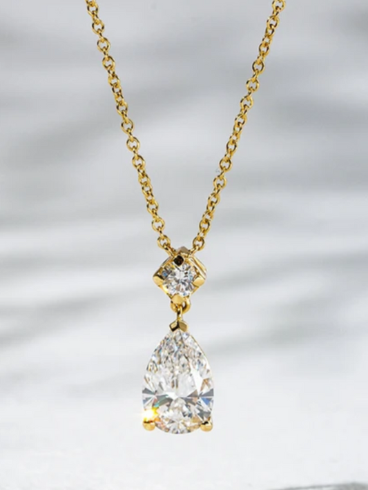 Double Layer Chain Drop Pendant (Copy) QROSH