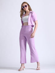 Lavender Double Linen Co-Ord Set