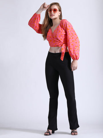 Pink Wrap Top QROSH
