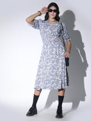 Floral Midi Dress for Women