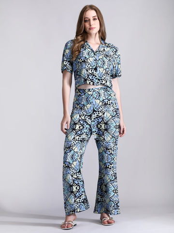 Butterfly Print Co-Ord Set QROSH