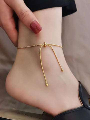 18K Gold Plated Dainty Chain Anklet