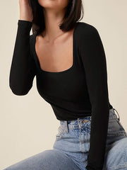 Trendy Square Neck Crop top