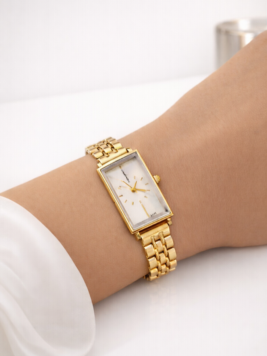 Anti- Tarnish Rectangular Dial Watch QROSH