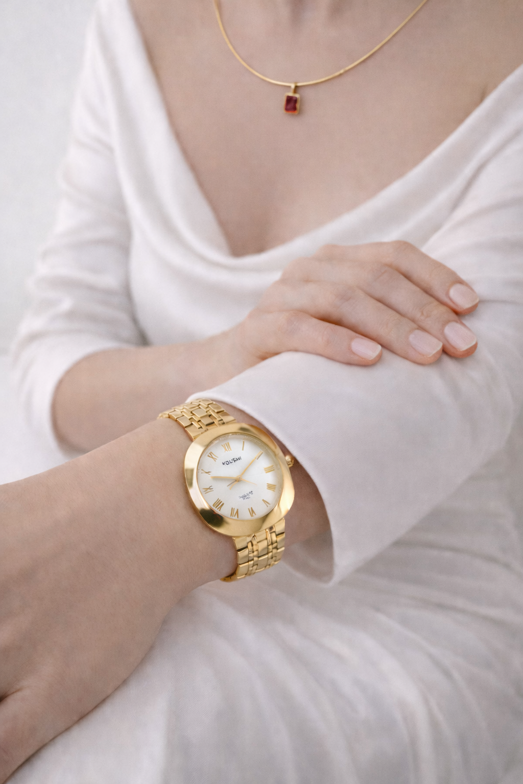 Round Dial Anti Tarnish Watch QROSH