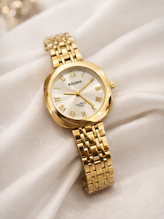 Round Dial Anti Tarnish Watch QROSH