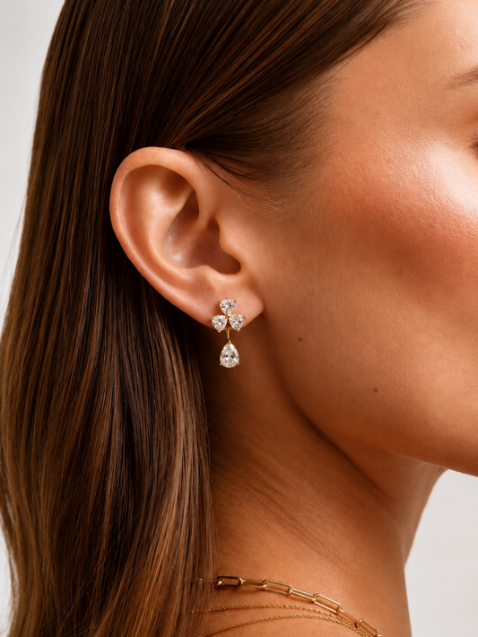 Celeste Bloom Drop Earrings QROSH