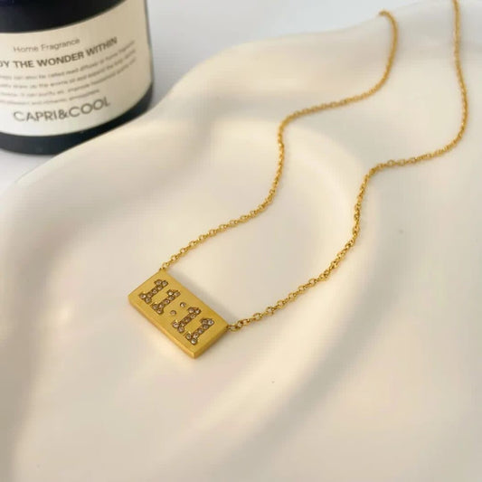 18K Gold-Plated 11:11 Pendant