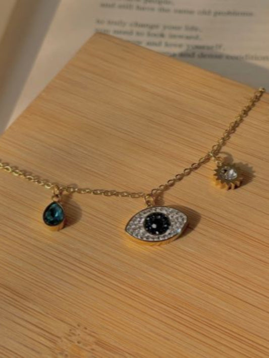18K Gold Plated Evil Eye Bracelet