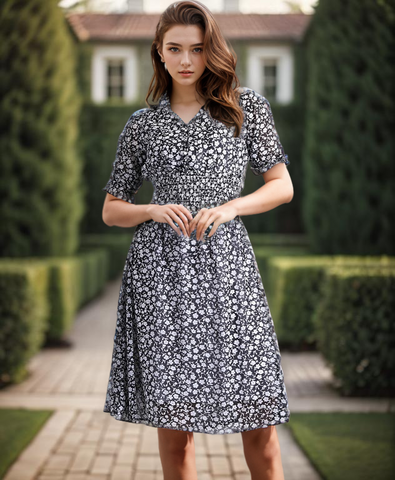 Floral Vacation Dress QROSH