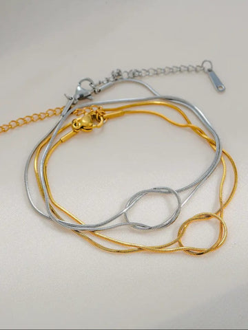 Double Layer Snake Chain Bracelet (Copy) QROSH