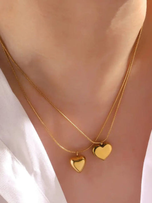 Gold Heart Pendant QROSH
