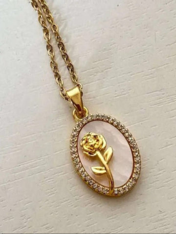 Oval Pendant Necklace