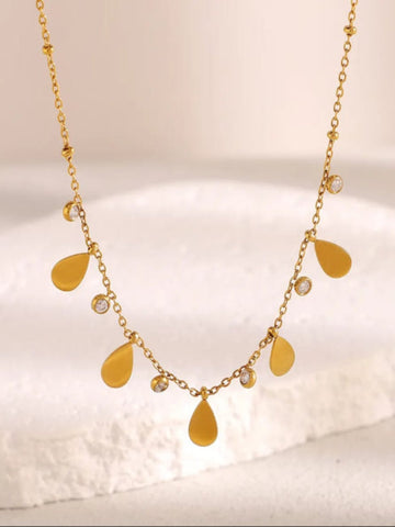 Double Layer Chain Drop Pendant (Copy) QROSH