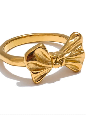 18K Gold Plated Bow Rings - QROSH