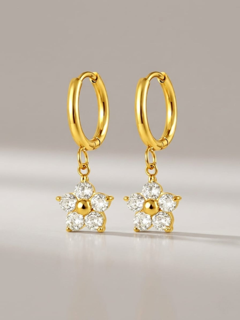 Flower Hoop Earrings QROSH