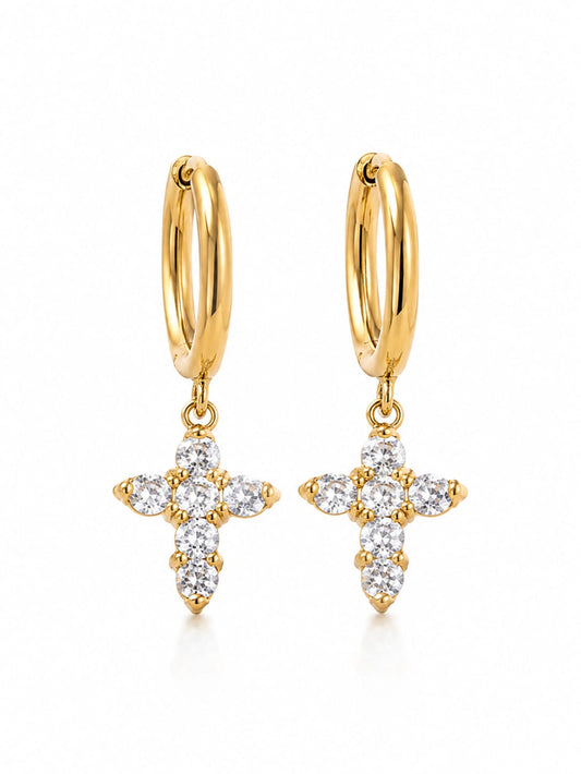 Cross Drop Earrings QROSH