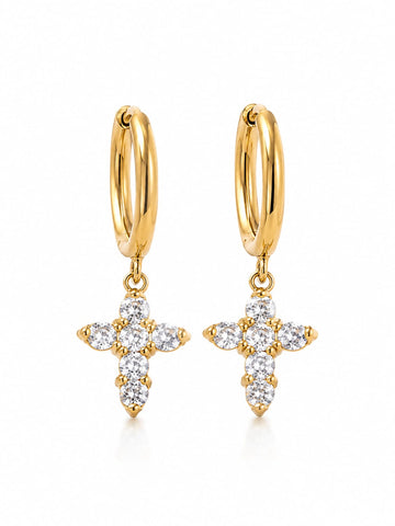 Cross Drop Earrings QROSH